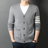 Advbridge Top Grade New Autum Winter Brand Fashion Knitted Men Cardigan Sweater Black Korean Casual Coats Jacket Mens Clothing M-3XL