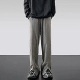 Advbridge Mens Corduroy Casual Pants Fashion For Men And Women Autumn Handsome Sports Pants Design Zipper Straight Floor-Length Trousers