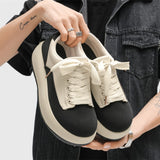 ADVBRIDGE  -  New Canvas Stitching Men's Shoes Niche Thick-Soled Casual Sneakers Men2025 Summer Breathable Season Comfortable Sneaker Breathab