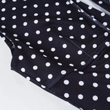 ADVBRIDGE  -  Polka Dot Print Lace-up Cut Out Dress Women Skinny A-line Elegant Sleeveless Bodycons Fashion Summer Party Mini Sundess