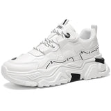 ADVBRIDGE  -  Men's Thick Soled Casual  Soft Soled Sports Shoes Four Season New Outdoor Students Comfortable Running Shoes Versatile Sneakers