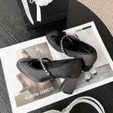 ADVBRIDGE  -  Platform Heels Round Toe Slip On Latest Lace-Up Shoes Mary Jane Shallow Mouth Branded Pumps Sandals Ladies Slip-On Women's