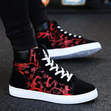 Advbridge Fashion Sneakers Men Canvas Shoes Breathable Cool Street Shoes Male Brand Sneakers Black Blue Red Mens Causal Shoes A305
