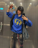 Advbridge Harajuku sportswear mens little people print hoodie sportswear gothic fashion mens clothing oversized Y2k top hoodie streetwear
