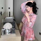 Advbridge Female Dress Short Mini Women's Long Sleeve Dresses A Line Korean Style Trendy Beach Elegant Party 2025 Fashion Xxl Clothing Y2k