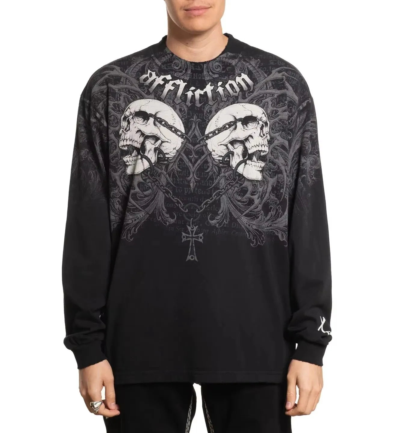 Advbridge Y2K Fashion New Street Round Neck Long Sleeve T-shirt Harajuku Goth Super Graphic Printing Vintage Joker Couple Short Sleeve Top