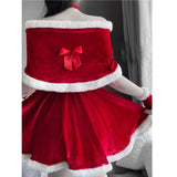 Advbridge 2024 Christmas Women Dress Xmas Sexy Lady Santa Claus Cosplay Costume Sexy Lingerie Winter Red Dress Bunny Cosplay Girls Uniform
