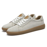 ADVBRIDGE  -  Comfy Antiskid Walking Men Shoes Sneakers Genuine Leather Flats 2025 Casual Vulcanized Shoes Man Fashion Walking Shoes for Men