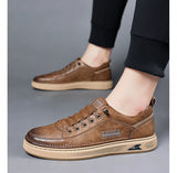 ADVBRIDGE  -  Casual Leather Shoes Men's 2025 Spring New Soft Leather Cowhide Mens Shoe Soft Sole Versatile Daily Board Shoes Men Loafers male