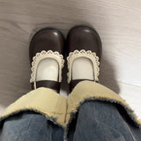 Advbridge Woman Pumps Gothic Shoes for Women Kawaii Mary Jane Evening Black Cute Low Heel Elegant Japanese Style Lolita Round Toe L Korean