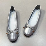 ADVBRIDGE  -  Sweet Bow Round Toe Red Mary Jane Shoes Woman Luxury High Quality Patent Leather Ballet Flats Comfort Soft Sole Wedding Shoes