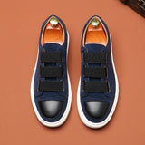 Advbridge Fashion Men's Skateboard Shoes Sneakers Men Casual Slip-on Leather Shoes Loafers Mens Outdoor Driving Flats
