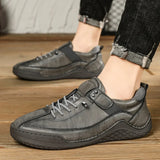 ADVBRIDGE  -  Designer Shoes Men Fashion Spring Autumn Large Men's Casual Shoes Leather Shoe Fashionable Handmade Man Shoes Sneakers Men