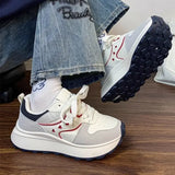 ADVBRIDGE  -  Lace Up Sneakers Shoes for Women 39 Stylish Original Designer Luxury Vulcanized Shoe High Quality Cheap Casual Woman Footwear