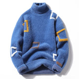 Advbridge Men‘s Wintern outfits Sweaters men 2024 winter Letter pattern thick sweater men Student youth sweaters autumn Men's wool pullovers size S-3XL