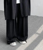 ADVBRIDGE  -  M-5XL Plus Size Men Chinese Tang Suit Tai Chi Set Kung Fu Long Sleeve Shirt and Pants Uniform Knot Buttons Long Shirt Man XXXXXL