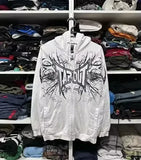 Advbridge Harajuku Gothic Bat Graphic Print Oversized Streetwear American Hoodie Y2K Clothes Mens Womens Black Hoodie Sweatshirt Clothes