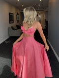 Advbridge  3d Flower Backless Cropped Tops Skirt Set Women 2025 Elegant Sexy Top High Waist Long Skirts 2 Piece Suit Beach 2025