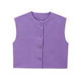 Advbridge  2024 Women's Flared Vest Vest Summer Jackets Zevity Sleeveless Woman Traffic Working Female Elegant Luxury Coat Coats