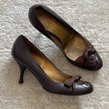 ADVBRIDGE  -  Fashion Designe Women Pumps Retro Round Toe Shallow Party Dress Female Footwear Cross Straps Bowknot Elegant High Heels Ladies