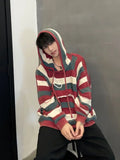 Advbridge Red Striped Man Clothes Hoodies Knitted Sweaters for Men Pullovers Clothing T Shirt Aesthetic Meme Winter 2024 Heated Fashion A