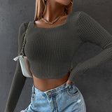 Advbridge aspen outfit winter Coralie Waffle Knit Crop Top