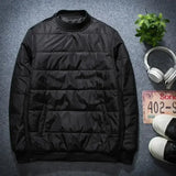 Advbridge Men‘s Wintern outfits Pullover Padded Coat Men Solid Winter Patchwork Jacket Spiritual Young Man Cold-proof Clothing Young Stand-up Collar Sweatshirt Advbridge Men‘s Wintern outfits