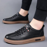 Advbridge Men's shoes spring and autumn style 2024 new trend versatile men's casual shoes board shoes leather soft sole breathable leather