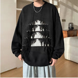 Advbridge Sweater man Vintage Christmas Tree Tassels Sweater Men Long Sleeve Fashion Loose Knitted Pullover Couples Unisex Streetwear