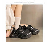 ADVBRIDGE  -   Women Vulcanized Shoes Women Sports Shoes Casual Shoes Thick Sole Height Increasing Breathable Running Shoes Fashionable