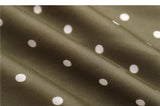 ADVBRIDGE  -  Summer Fashion Green Polka Dot Dress Women French Retro Elegant Slim Long Womens Dresses V-neck Sleeveless Silk Vestido