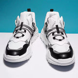 Advbridge Fashion Reflective Sneakers Men Outdoor Platform Sports Shoes Thick Sole Leisure Dads Shoes Mesh Breathable Walking Shoes Male