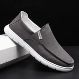ADVBRIDGE  -  Spring Summer Cloth Shoes Men Flat Footwear Slip-on Brand Street Style Cool Young Mens Casual Shoes Black Blue D325