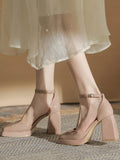 Advbridge Nude Heels Women's Sandals New Summer Waterproof Platform Design Feeling Shoes Female Niche French Head High-heeled Sandals