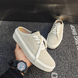 ADVBRIDGE  -  Summer New Niche Half Slippers Canvas Men's Shoes2025 Summer Breathable Season Comfortable Sneaker Breathable Comfortable