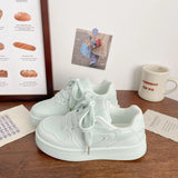 ADVBRIDGE  -  Women’s Pink Platform Sneakers 2025 - Unique Chic Design Round Toe Breathable Sporty Shoes for School Students