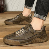ADVBRIDGE  -  Designer Shoes Men Fashion Spring Autumn Large Men's Casual Shoes Leather Shoe Fashionable Handmade Man Shoes Sneakers Men