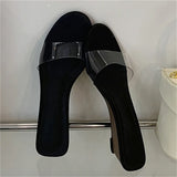 ADVBRIDGE  -  New Summer PVC Transparent Wedges Open Toe Women Slippers Low Heels Banquet Dress Beach Female Shoes