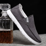 ADVBRIDGE  -  Spring Summer Cloth Shoes Men Flat Footwear Slip-on Brand Street Style Cool Young Mens Casual Shoes Black Blue D325