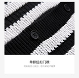 ADVBRIDGE  -  Trendy Teenagers Knitted Sweater Men's Short-sleeved Shirt Casual Loose Comfortable Skin-friendly Breathable Versatile