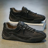 ADVBRIDGE  -  Designer Shoes Men Fashion Spring Autumn Large Men's Casual Shoes Leather Shoe Fashionable Handmade Man Shoes Sneakers Men