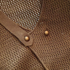 ADVBRIDGE  -  Fashion Design Two Button Knit Vest Women Summer New Hollow Sleeveless Sweater Vest Loose Tank Tops Y2k Clothes