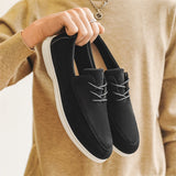 ADVBRIDGE  -  Spring Summer Casual Shoes for Men Soft Lace-up Suede Loafers Men British Style Flats Driving Shoes Man mocasines de hombre