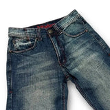 Advbridge Y2K Fashion New Hiphop Skull Graphic Embroidery Blue Retro Jeans Streetwear Men And Women Popular Harajuku Gothic Wide-leg Pants