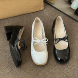 Advbridge Block Heels For Women Pumps Slip On Comfortable High-Heeled Shoes Mary Jane Sandals Ladies Shallow Mouth Basketball Platform Lac
