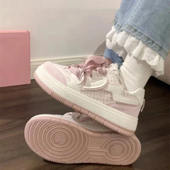 Advbridge -  New Pink Platform Sneakers Kawaii Women's Sports Shoes Casual Vintage Cute  Vulcanization Harajuku Tennis Female Flats Lolita