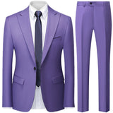 Advbridge Autumn New Men's Slim British Wedding Solid Color Dress Blazer / Male Three Piece Suit Coat Vest  Pants Trousers Waistcoat