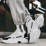 ADVBRIDGE  -  Student thick soled mesh breathable casual sports shoes four seasonal men's outdoor soft sole comfort running shoes male sneaker