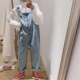 Advbridge 2025 New Korean Streetwear Denim Jumpsuit Women Loose Cute Jumpsuits Casual Fashion Girls Maxi Blue Jeans Overalls S-2XL
