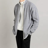Advbridge Autumn Clothing Men's Light Luxury Knitted Zipper Cardigan Long Sleeve Streetwear Korean Popular Fashion Retro Knitwear M-3XL